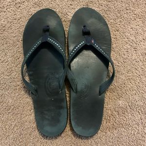 Black rainbow sandals